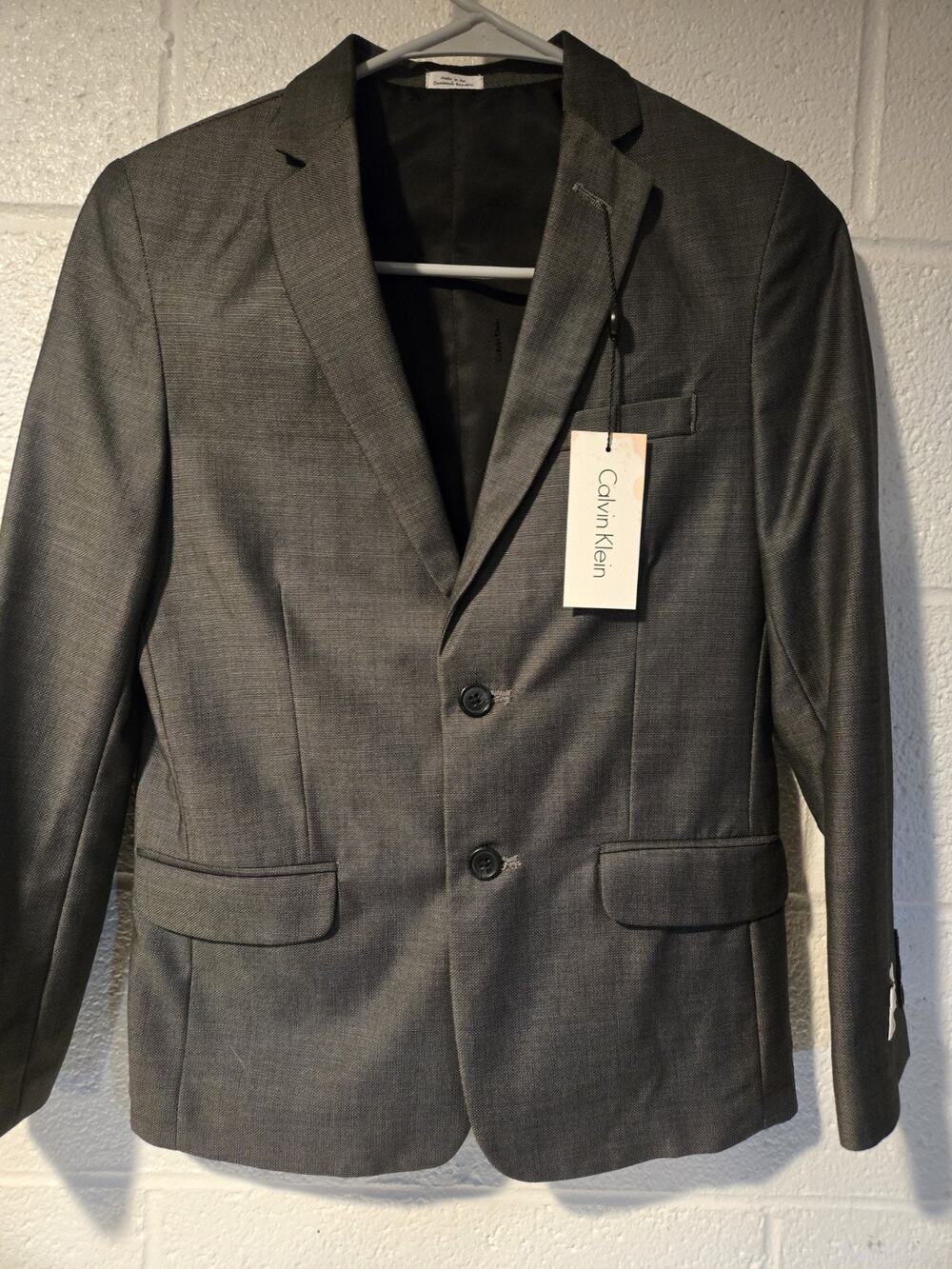 Calvin Klein Gray Blaze 12 Regular New With Tags